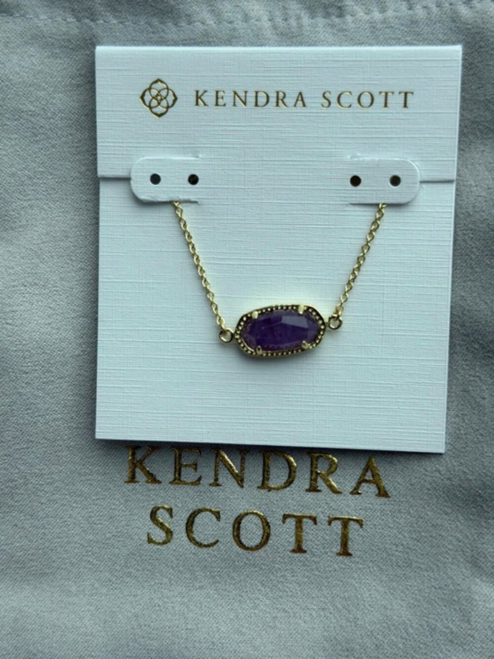 Kendra Scott Purple Pendant Bracelet